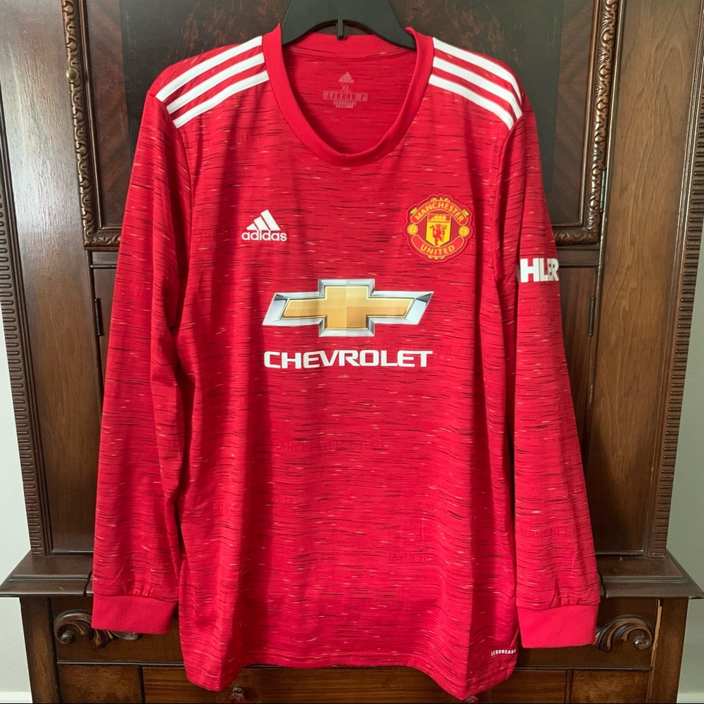 Manchester United Home Long Sleeve Shirt 2020 2021
